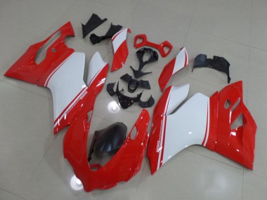 Affordable 2011-2014 Red White Ducati 1199 Motorbike Fairing Canada