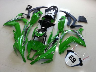 Affordable 2011-2015 Green Kawasaki ZX10R Moto Fairings Canada