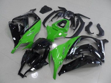 Affordable 2011-2015 Green and Black Kawasaki ZX10R Motorcycle Replacement Fairings Canada