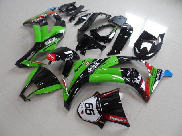 Affordable 2011-2015 Green Black with Number 66 Kawasaki ZX10R Motorcyle Fairings Canada Affordable 2011-2015 Green Black with Number 66 Kawasaki ZX10R Motorcyle Fairings Canada