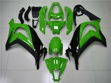 Affordable 2011-2015 Green Black Kawasaki ZX10R Replacement Fairings Canada