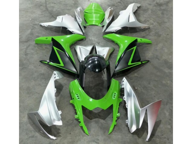 Affordable 2011-2021 Green Silver Suzuki GSXR 600/750 Bike Fairing Kit Canada Affordable 2011-2021 Green Silver Suzuki GSXR 600/750 Bike Fairing Kit Canada