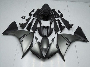 Affordable 2012-2014 Matte Grey Black Yamaha YZF R1 Replacement Fairings Canada