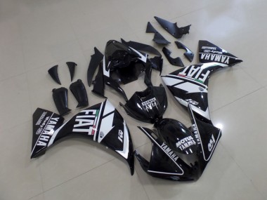 Affordable 2012-2014 Black White Fiat Yamaha YZF R1 Motorcycle Fairings Canada