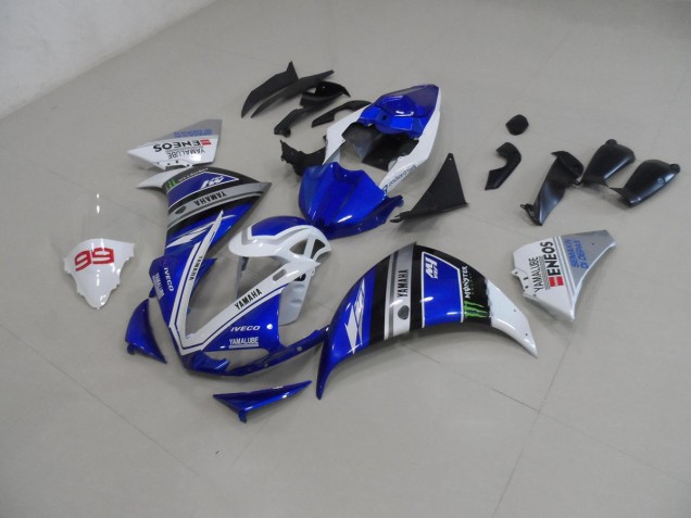 Affordable 2012-2014 Blue White Yamaha YZF R1 Bike Fairing Canada
