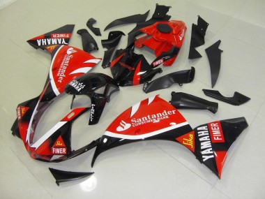 Affordable 2012-2014 Red Black Santander Yamaha YZF R1 Motorbike Fairing Kits Canada