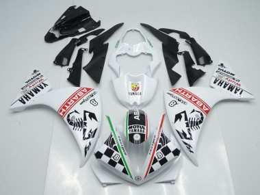 Affordable 2012-2014 White Black Abrath Yamaha YZF R1 Motorcycle Replacement Fairings Canada