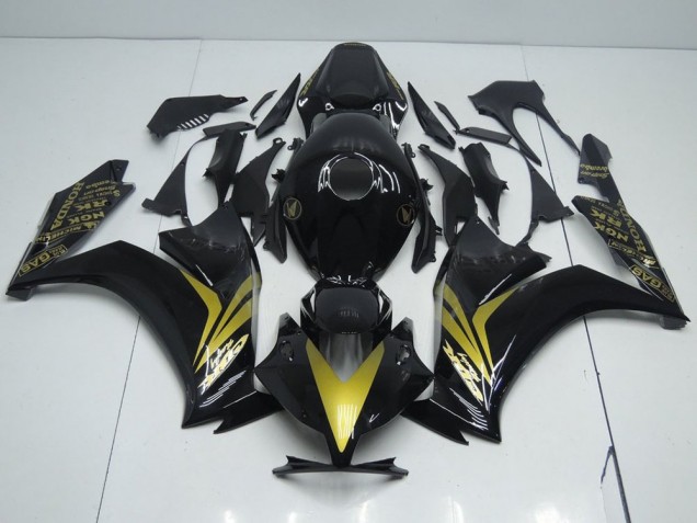 Affordable 2012-2016 Glossy Black and Gold Honda CBR1000RR Replacement Fairings Canada Affordable 2012-2016 Glossy Black and Gold Honda CBR1000RR Replacement Fairings Canada