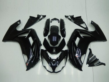 Affordable 2012-2016 Glossy Black Kawasaki EX650 Motorcycle Fairings Kit Canada