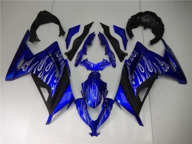 Affordable 2013-2016 Blue White Black Kawasaki EX300 Bike Fairing Canada