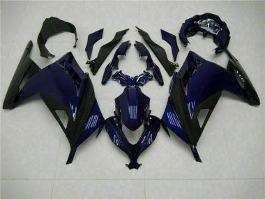 Affordable 2013-2016 Blue Black Kawasaki EX300 Motorcycle Fairings Kits Canada