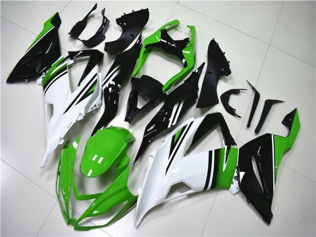 Affordable 2013-2018 Green White Black Kawasaki ZX6R Motor Fairings Canada Affordable 2013-2018 Green White Black Kawasaki ZX6R Motor Fairings Canada