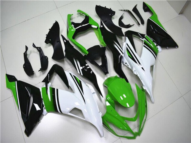 Affordable 2013-2018 Green White Black Kawasaki ZX6R Motor Fairings Canada Affordable 2013-2018 Green White Black Kawasaki ZX6R Motor Fairings Canada