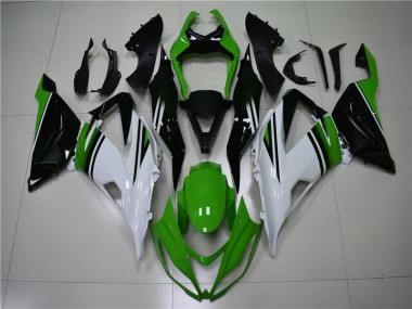Affordable 2013-2018 Green White Black Kawasaki ZX6R Motor Fairings Canada