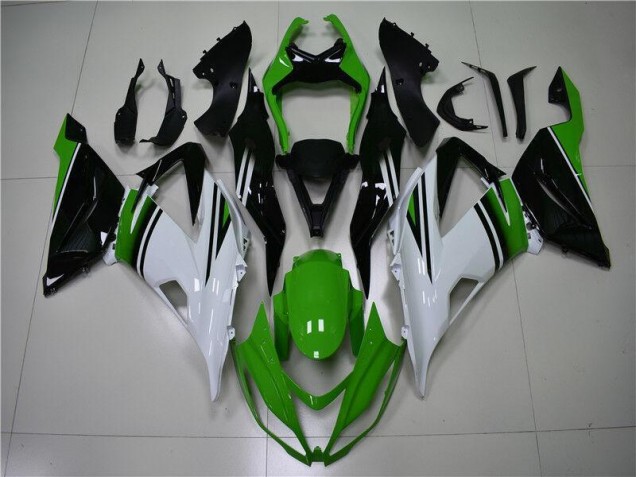 Affordable 2013-2018 Green White Black Kawasaki ZX6R Motor Fairings Canada Affordable 2013-2018 Green White Black Kawasaki ZX6R Motor Fairings Canada