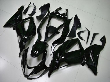 Affordable 2013-2018 Glossy Black Kawasaki ZX6R Motorcycle Fairings Kit Canada