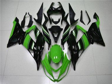 Affordable 2013-2018 Green Black Kawasaki ZX6R Motorcycle Fairings Canada