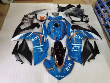 Affordable 2015-2022 Blue and White Yamaha YZF R3 Motorcyle Fairings Canada