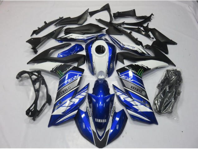 Affordable 2015-2022 Monster Blue Yamaha YZF R3 Motorcyle Fairings Canada Affordable 2015-2022 Monster Blue Yamaha YZF R3 Motorcyle Fairings Canada