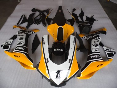 Affordable 2015-2019 Yellow White Black Yamaha YZF R1 Motorbike Fairing Kits Canada