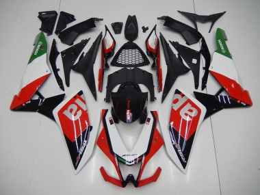 Affordable 2009-2015 Black Red Aprilia RSV4 Motorcyle Fairings Canada