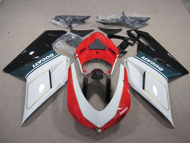 Affordable 2007-2014 White Red Ducati 1098 848 Motorcylce Fairings Canada Affordable 2007-2014 White Red Ducati 1098 848 Motorcylce Fairings Canada