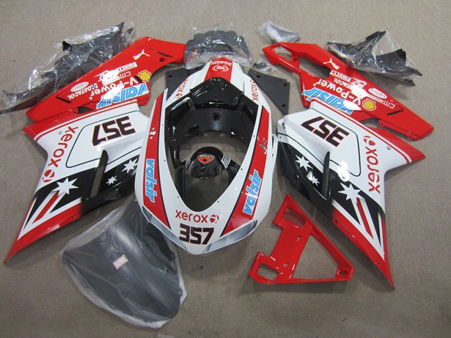 Affordable 2007-2014 Red White Xerox 357 Ducati 1098 Moto Fairings Canada Affordable 2007-2014 Red White Xerox 357 Ducati 1098 Moto Fairings Canada