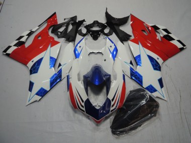 Affordable 2011-2014 White Blue Red Ducati 1199 Bike Fairing Canada
