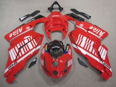 Affordable 2005-2006 Red White Alice Sandisk Ducati 749 Moto Fairings Canada