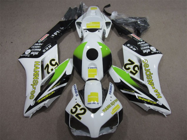 Affordable 2004-2005 White Green Hannspree 52 Honda CBR1000RR Replacement Motorcycle Fairings Canada