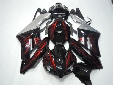 Affordable 2004-2005 Black Red Flame Honda CBR1000RR Motorbike Fairing Canada