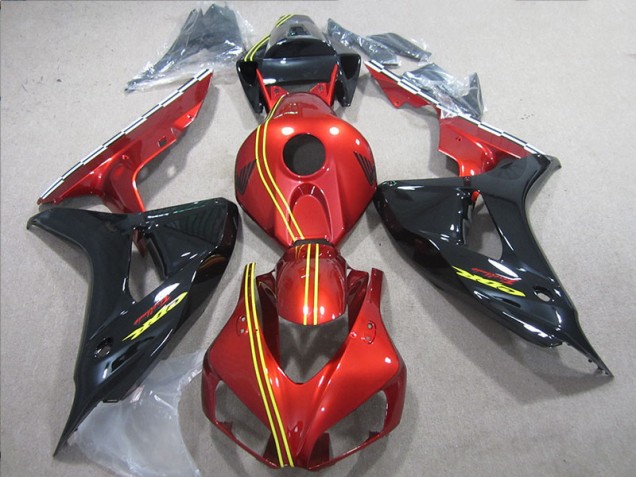Affordable 2006-2007 Black Red Yellow Honda CBR1000RR Motorcycle Replacement Fairings Canada