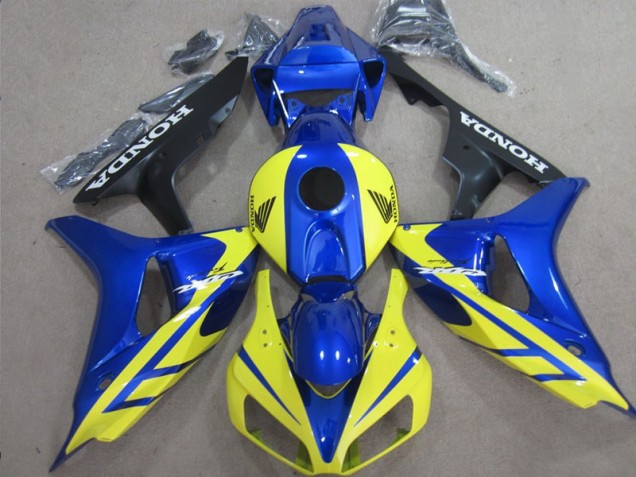 Affordable 2006-2007 Blue Yellow Honda CBR1000RR Replacement Fairings Canada Affordable 2006-2007 Blue Yellow Honda CBR1000RR Replacement Fairings Canada