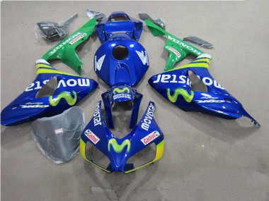 Affordable 2006-2007 Blue Movistar Castrol Honda CBR1000RR Motorbike Fairings Canada