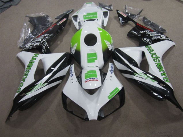 Affordable 2006-2007 White Green Hannspree Honda CBR1000RR Motorcycle Fairing Canada Affordable 2006-2007 White Green Hannspree Honda CBR1000RR Motorcycle Fairing Canada