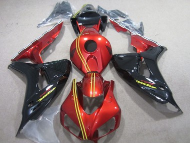 Affordable 2006-2007 Black Red Yellow Honda CBR1000RR Motorcycle Fairing Kit Canada