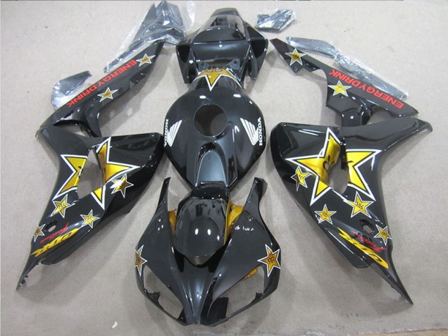 Affordable 2006-2007 Black Yellow ENERGY DRINK Honda CBR1000RR Bike Fairing Canada Affordable 2006-2007 Black Yellow ENERGY DRINK Honda CBR1000RR Bike Fairing Canada