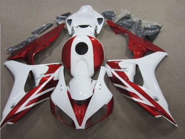 Affordable 2006-2007 Red White Honda CBR1000RR Motor Bike Fairings Canada