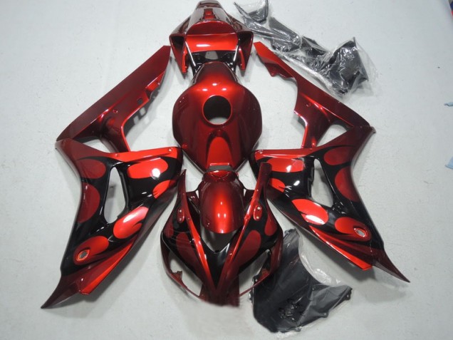 Affordable 2006-2007 Red Black Honda CBR1000RR Bike Fairing Kit Canada