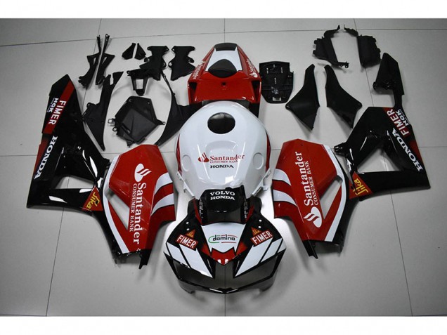 Affordable 2012-2016 Black White Red Santander Honda CBR1000RR Moto Fairings Canada