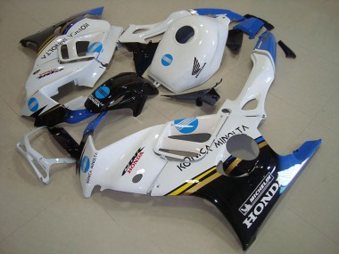 Affordable 1995-1998 White Blue Konica Minolta Honda CBR600 F3 Motorcycle Fairings Kit Canada