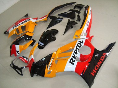 Affordable 1995-1998 Orange Black Repsol Honda CBR600 F3 Motorbike Fairings Canada