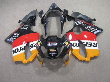 Affordable 1999-2000 Red Black Repsol Honda CBR600 F4 Moto Fairings Canada