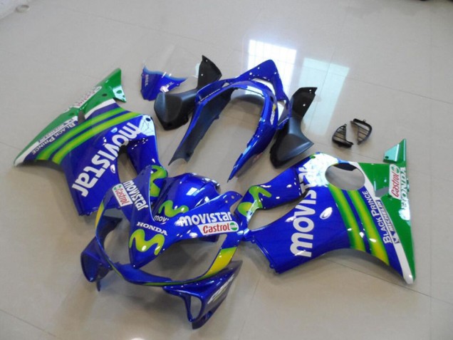 Affordable 2004-2007 Blue Movistar Castrol Honda CBR600 F4i Bike Fairings Canada Affordable 2004-2007 Blue Movistar Castrol Honda CBR600 F4i Bike Fairings Canada