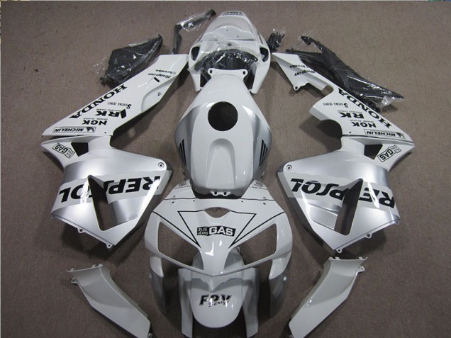 Affordable 2005-2006 White Black Repsol Honda CBR600RR Motorcyle Fairings Canada Affordable 2005-2006 White Black Repsol Honda CBR600RR Motorcyle Fairings Canada