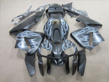 Affordable 2005-2006 Black Silver Flame Honda CBR600RR Replacement Motorcycle Fairings Canada