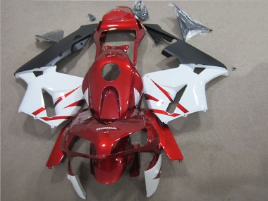 Affordable 2005-2006 Red White Honda CBR600RR Motorcycle Fairings Canada