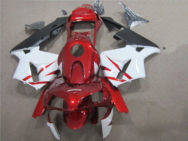 Affordable 2005-2006 Red White Honda CBR600RR Motorcycle Fairings Canada Affordable 2005-2006 Red White Honda CBR600RR Motorcycle Fairings Canada