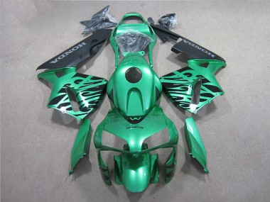 Affordable 2005-2006 Green Black Honda CBR600RR Motorcycle Fairings Kit Canada
