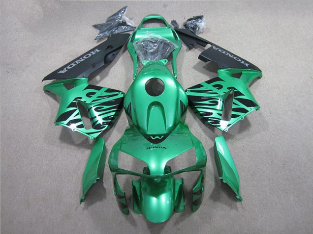 Affordable 2005-2006 Green Black Honda CBR600RR Motorcycle Fairings Kit Canada Affordable 2005-2006 Green Black Honda CBR600RR Motorcycle Fairings Kit Canada